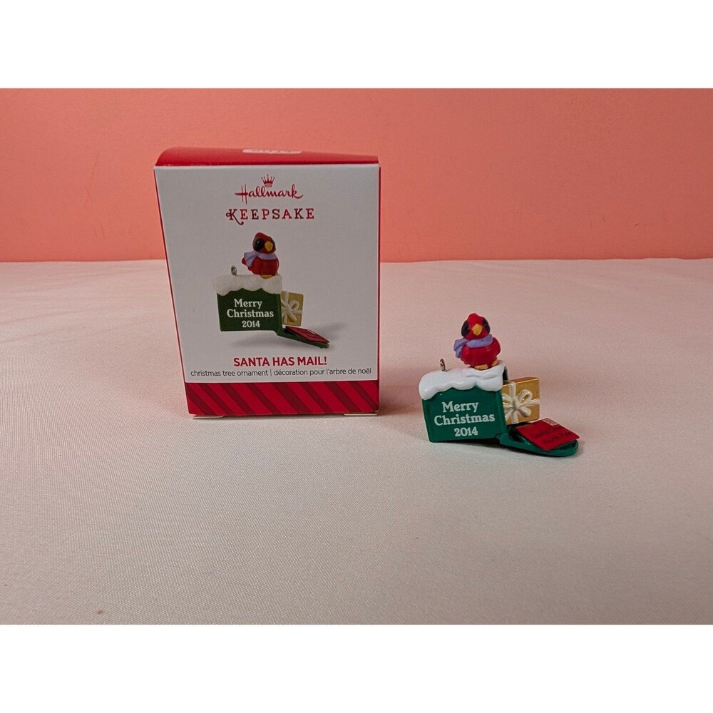 Hallmark Keepsake Christmas Ornament Miniature Santa Has Mail! 2014